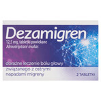 Dezamigren 12,5 mg, 2 compresse rivestite con film