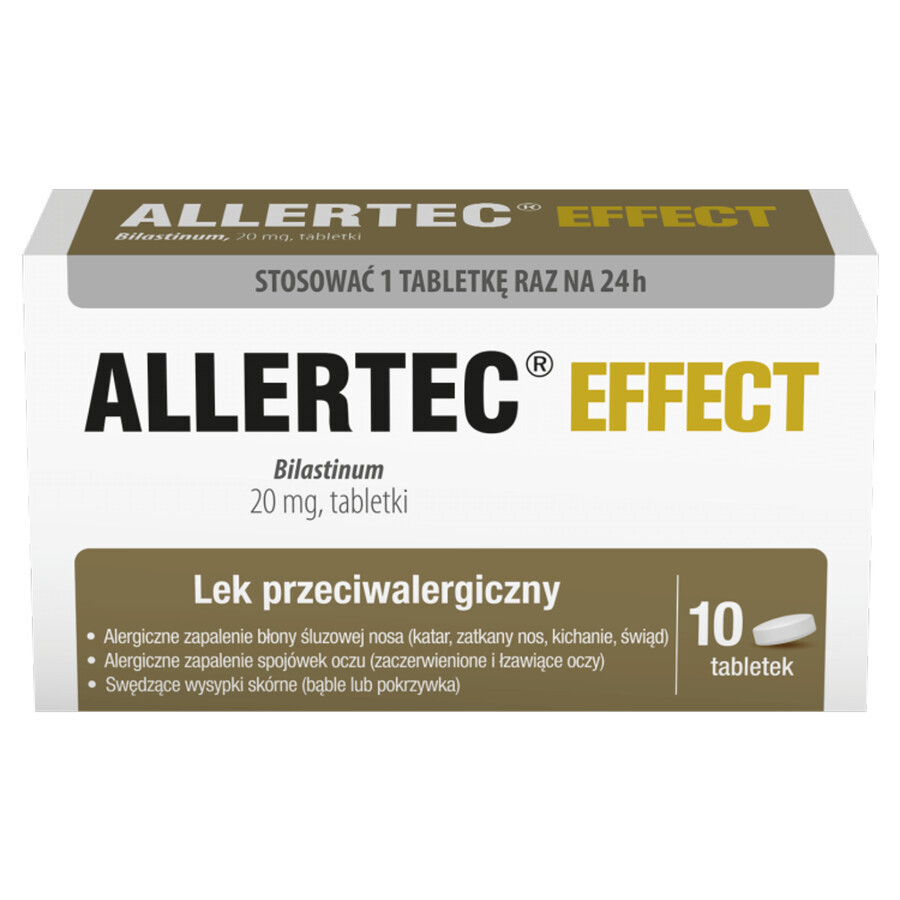 Allertec Effect 20 mg, 10 compresse