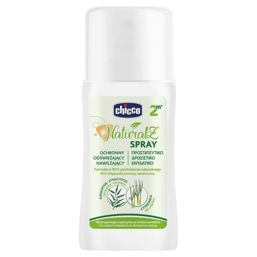 Chicco NaturalZ, spray protettivo per bambini a partire dai 2 mesi, 100 ml