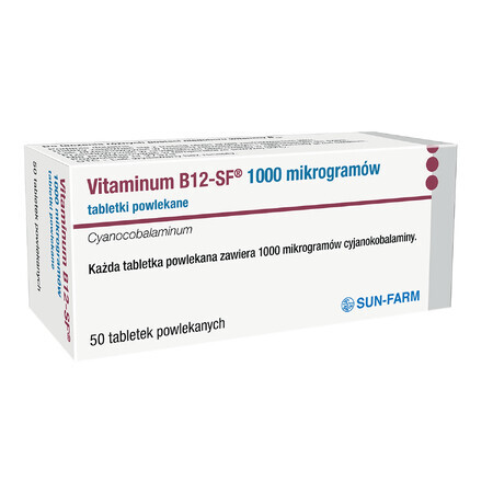 Vitaminum B12-SF 1 mg, 50 compresse rivestite con film