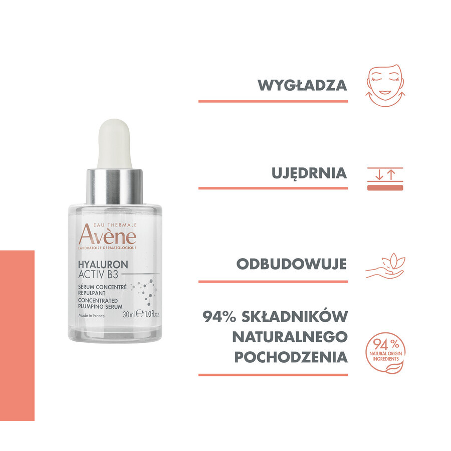 Avene Hyaluron Activ B3 Siero riempitivo concentrato, 30 ml