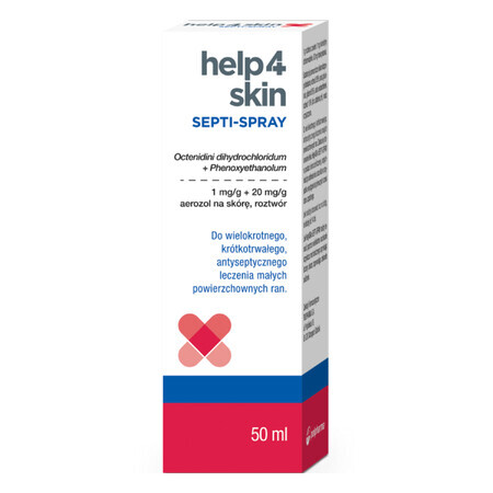 Help4Skin Septi-Spray 1 mg + 20 mg/g, spray cutaneo, 50 ml