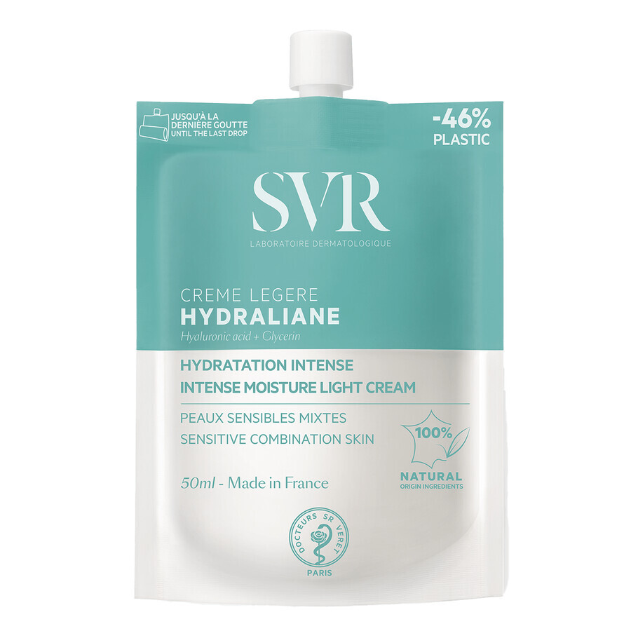 SVR Hydraliane Legere, crème hydratante légère et intensive pour peaux mixtes, 50 ml