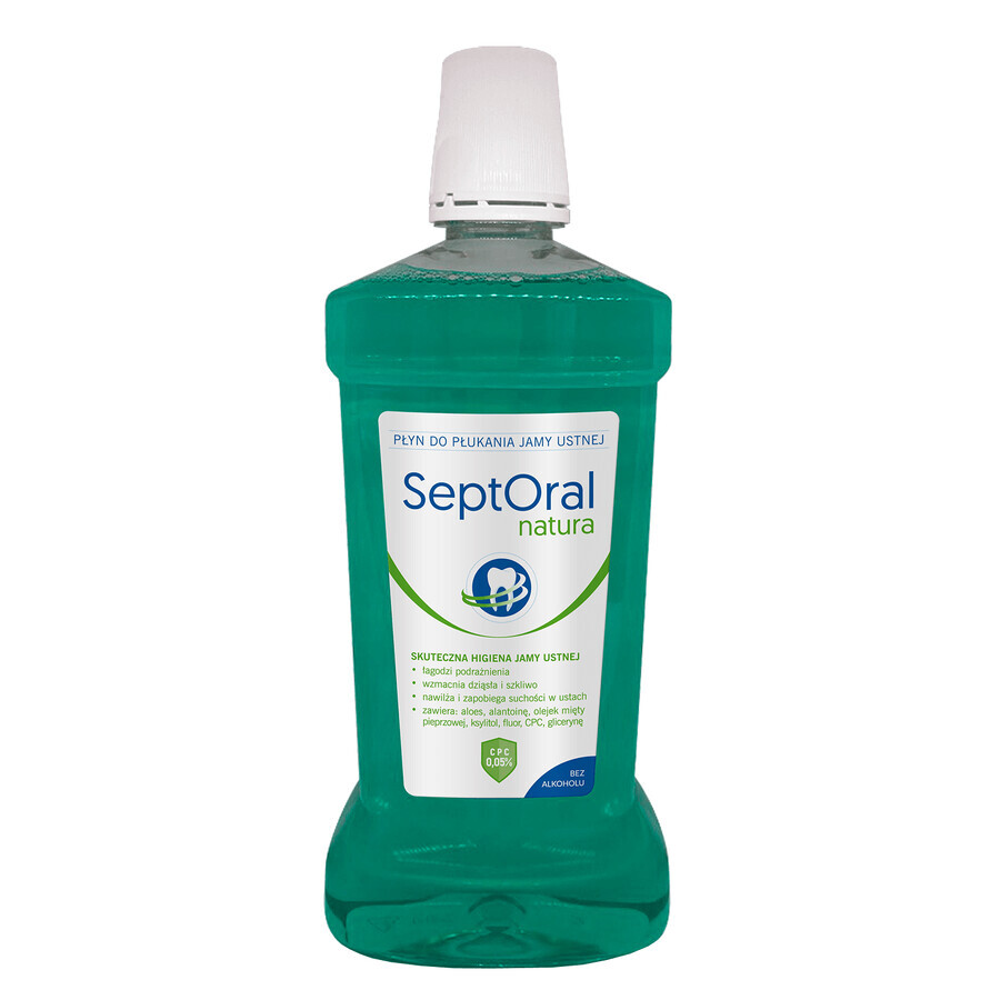 SeptOral Natura, bain de bouche, sans alcool, 500 ml