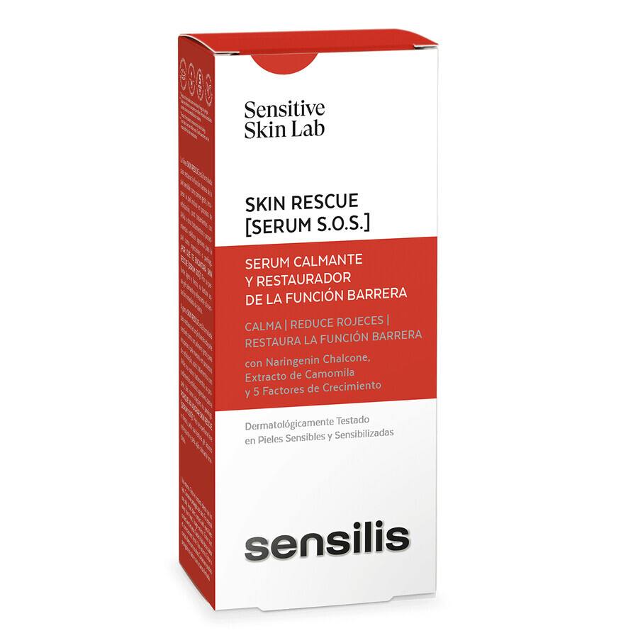 Sensilis Skin Rescue Serum S.O.S., ser calmant pentru refacerea barierei cutanate, 30 ml