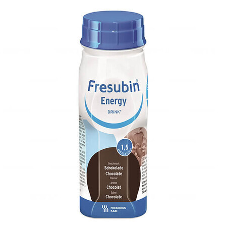 Fresubin băutură energizantă cu aromă de ciocolată, 4 x 200 ml, Fresenius Kabi