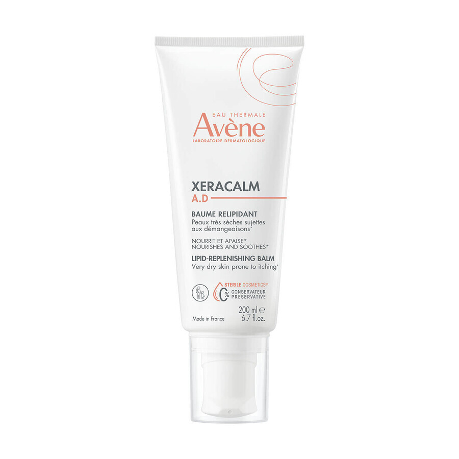 Avene XeraCalm A.D, lozione lipidica ricostituente per viso e corpo, pelle molto secca, atopica e pruriginosa, 200 ml