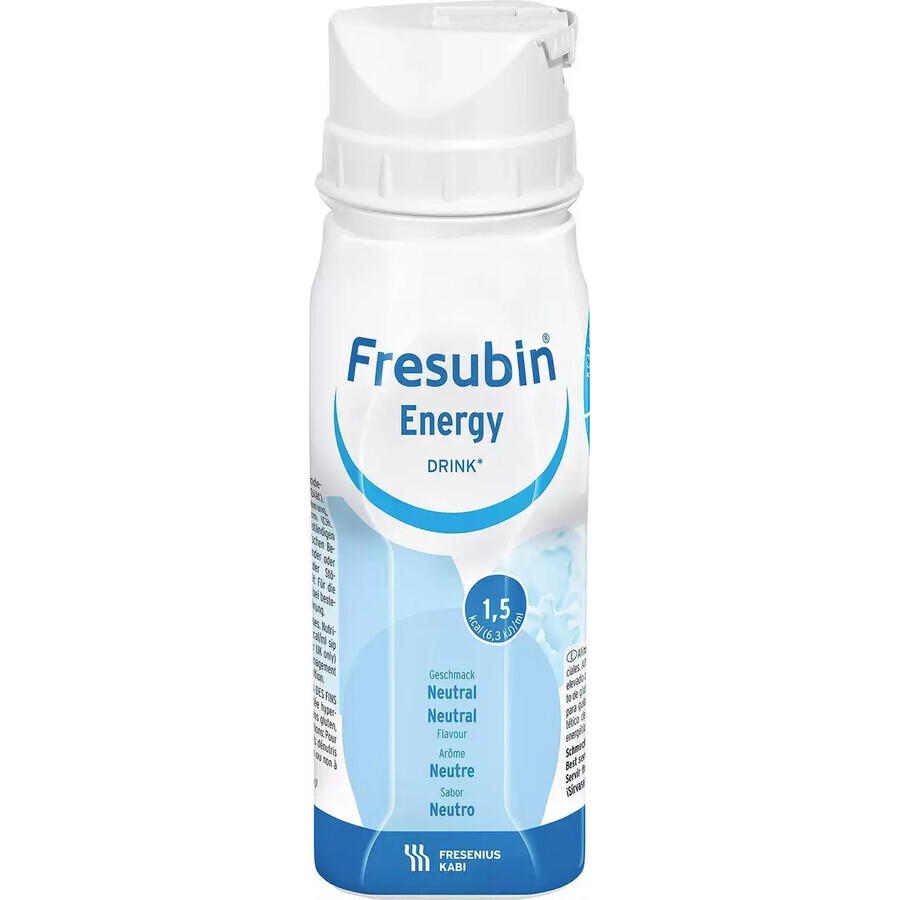 Fresubin Energy Drink, nutritional preparation, natural flavor, 4 x 200 ml