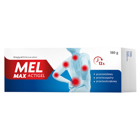 Mel Max Actigel 20 mg/g, gel, 180 g