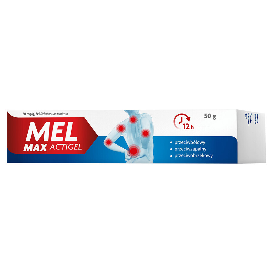 Mel Max Actigel 20 mg/g, gel, 50 g