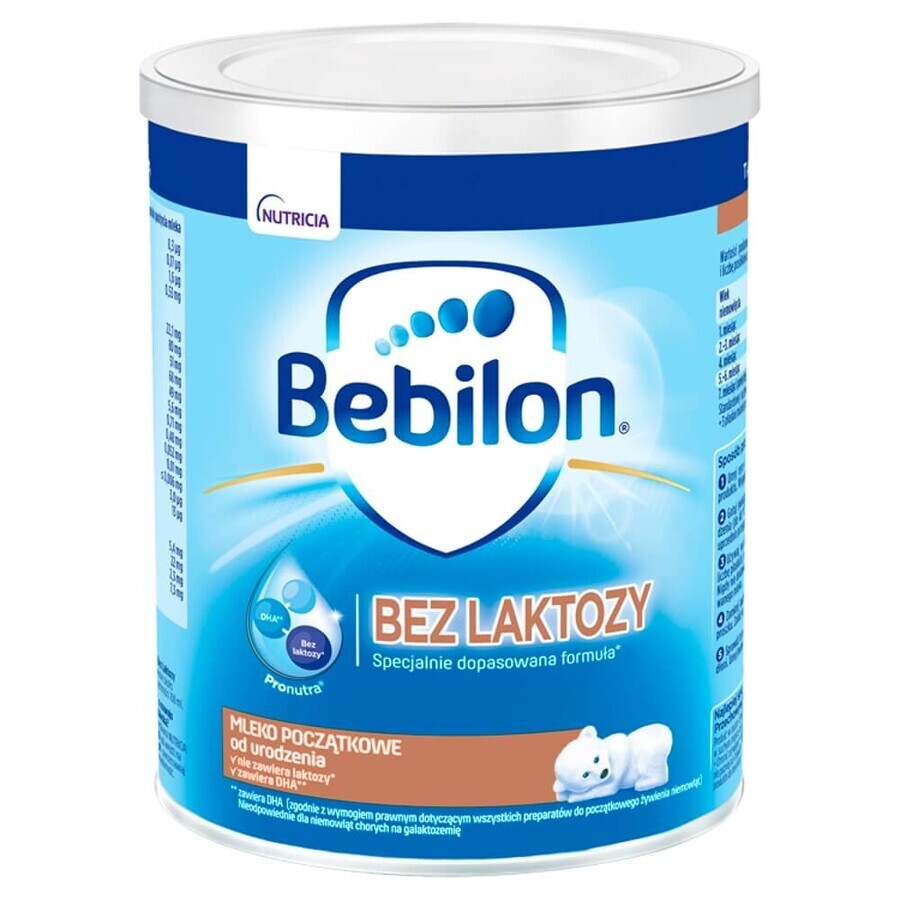 Bebilon Milk for infants without lactose, from birth, 400 g