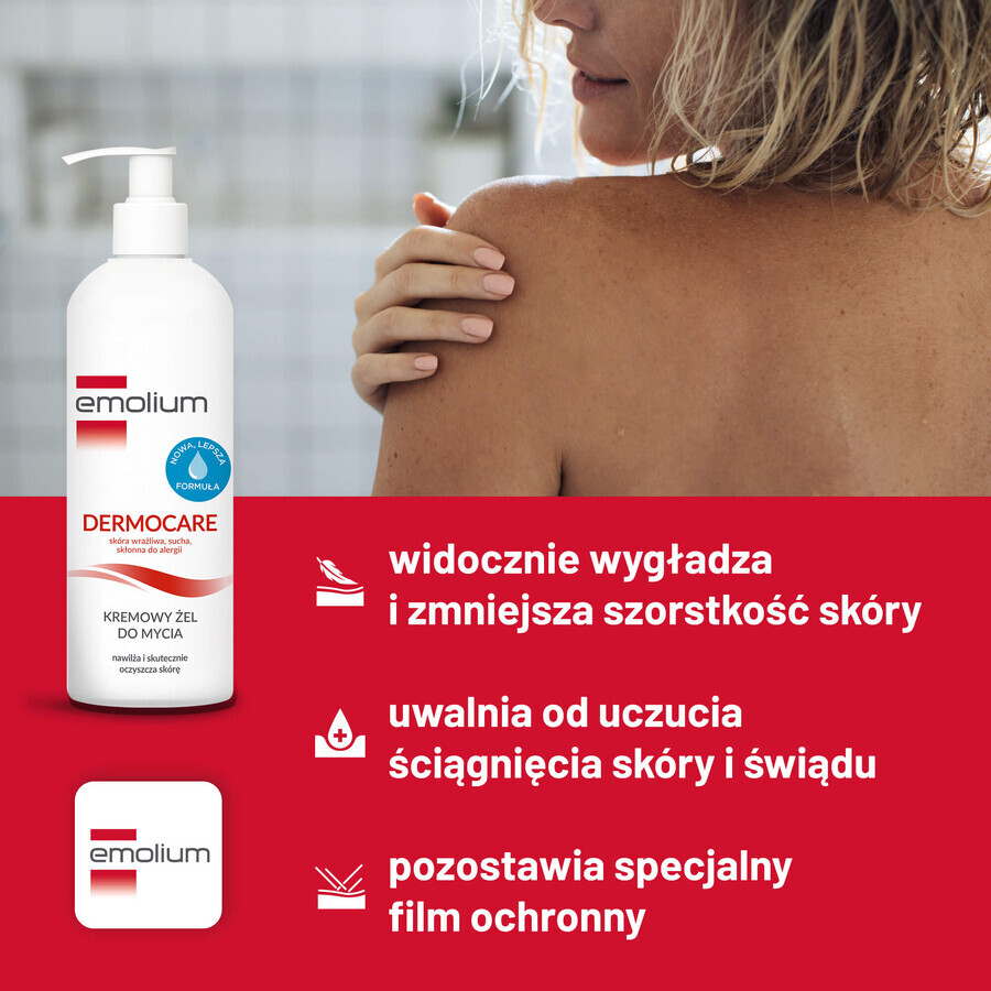 Emolium Dermocare set, aceite lavante hidratante, a partir de 3 meses, 400 ml + gel lavante cremoso, a partir de 1 mes, 400 ml