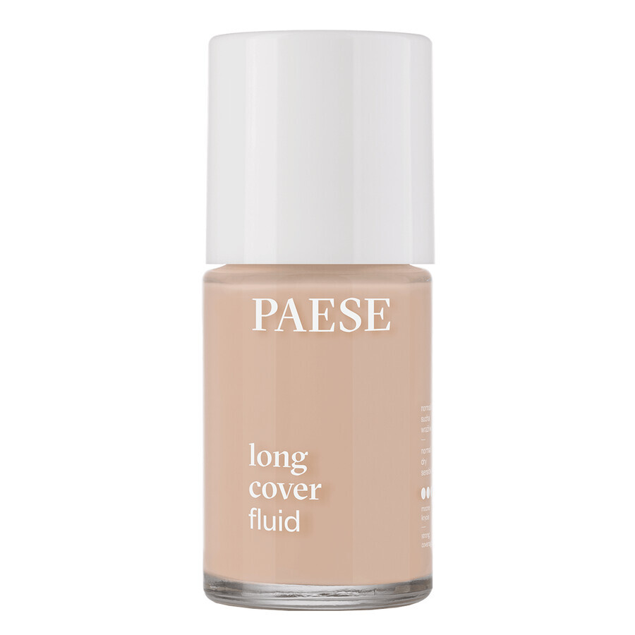 Paese Long Cover Fluid, opaque foundation, 02 Natural, 30 ml