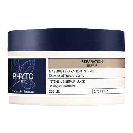 Phyto Repair, mască reparatoare pentru părul deteriorat și fragil, 200 ml