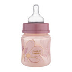 Canpol Babies EasyStart, biberon anti-colique à large ouverture, or, rose, 35/239, dès la naissance, 120 ml