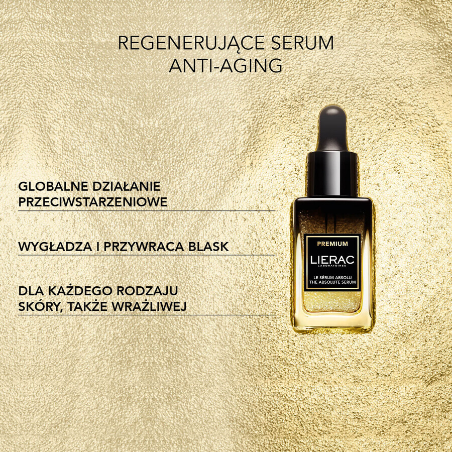 Lierac Premium, siero rigenerante anti-età, ricambio, 30 ml