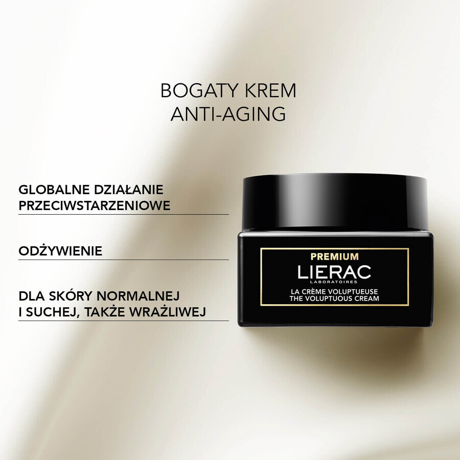 Lierac Premium, crema ricca anti-età, 50 ml