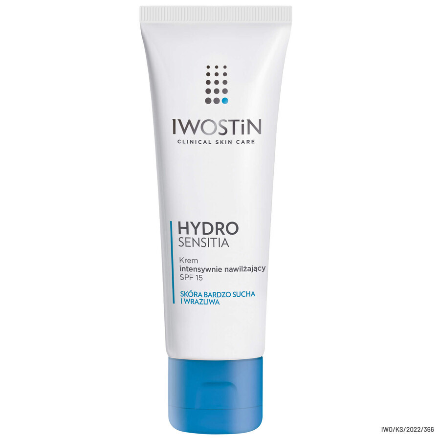 Set Iwostin Hydro Sensitia, mousse micellaire, 165 ml + crème hydratante, SPF 15, 50 ml