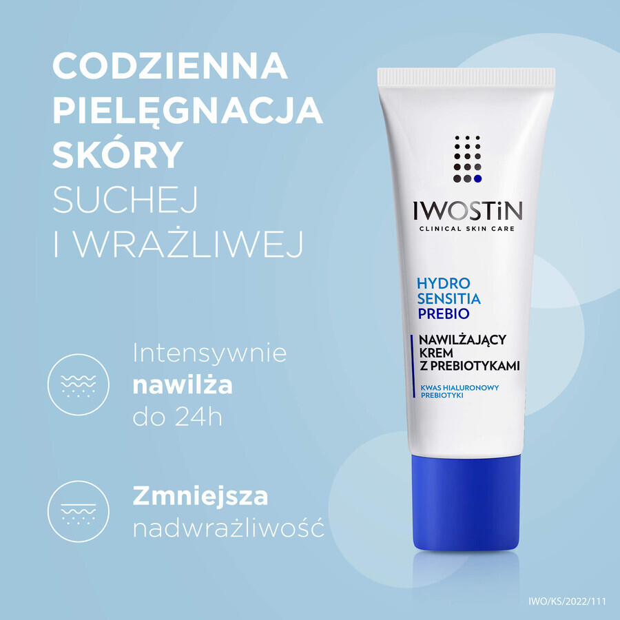 Iwostin Hydro Sensitia Prebio set, gel micellaire, 200 ml + crème hydratante, 50 ml