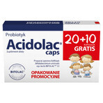 Acidolac Caps, 20 capsules + 10 capsules gratis