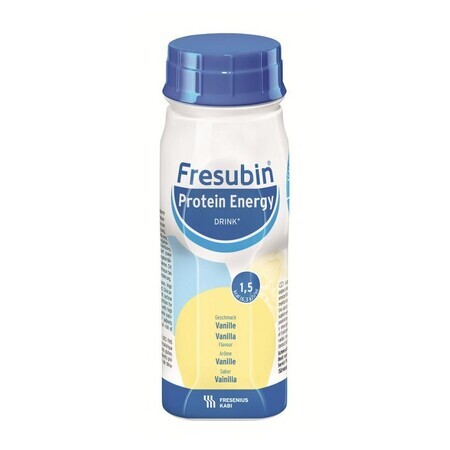 Fresubin Protein Energy Drink, gusto vaniglia, 4 x 200 ml, Fresenius Kabi