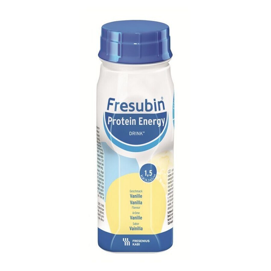 Fresubin Protein Energy Drink, gusto vaniglia, 4 x 200 ml, Fresenius Kabi