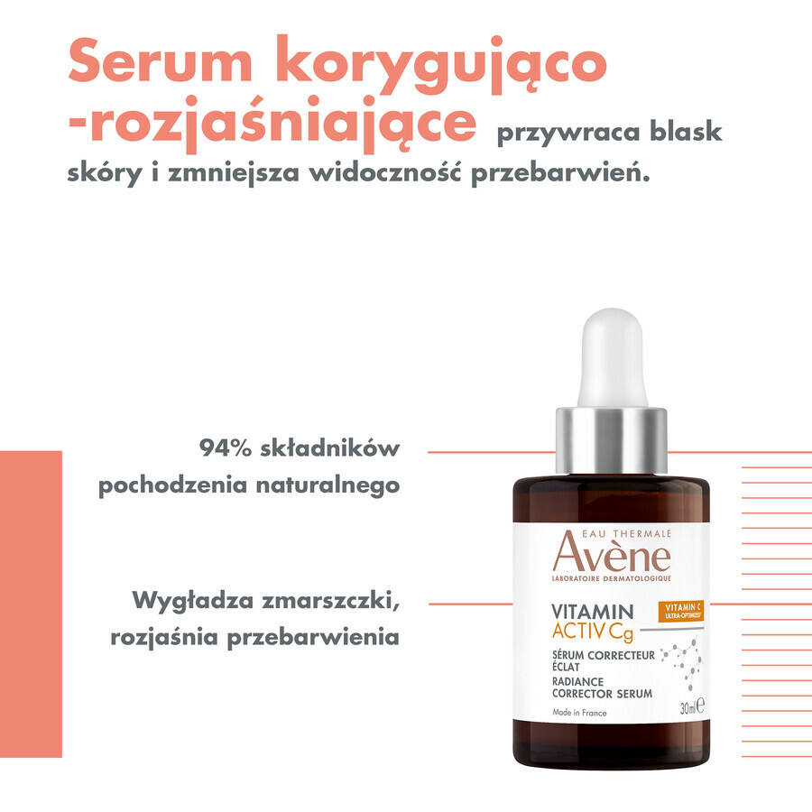 Avene Vitamin Activ Cg, siero correttivo e illuminante, 30 ml