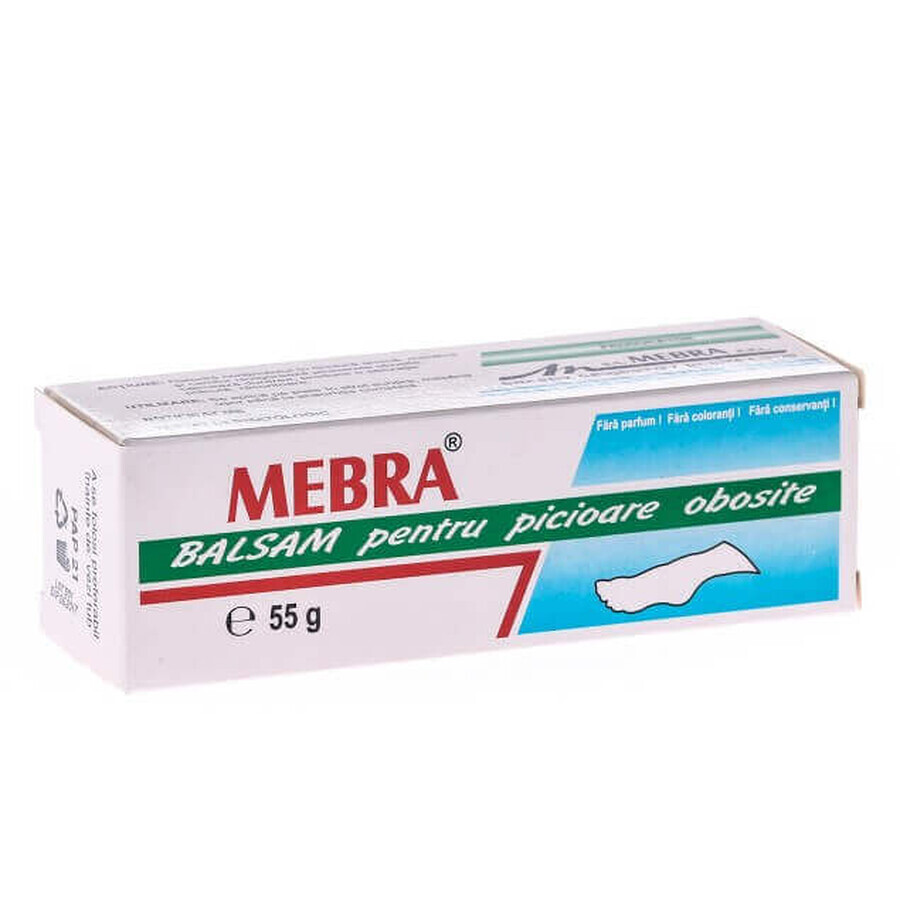 Balsem voor vermoeide voeten, 55 g, Mebra