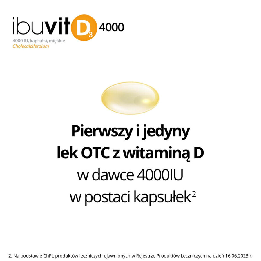 Ibuvit D3 4000 UI, 150 cápsulas