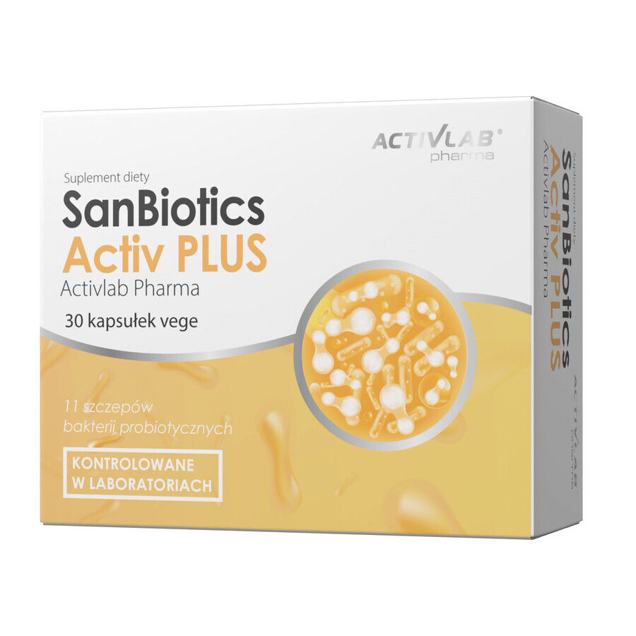 Activlab Pharma SanBiotics Activ Plus, 30 capsule vegetali