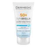 Dermedic Sunbrella, cremă de protecție facială ultraușoară, piele grasă și mixtă, SFP 50+, 40 ml