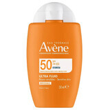 Avene Ultra Fluid Invisible, protezione solare invisibile per il viso, pelle sensibile, SPF 50+, 50 ml