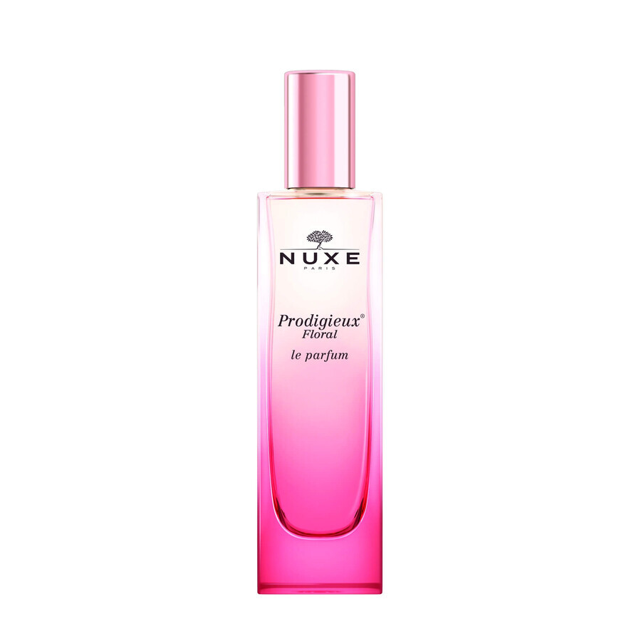 Nuxe Prodig Floral Set mit Schminktasche, Duschgel, 30 ml + Öl, 10 ml + Parfüm, 15 ml + Creme, 15 ml