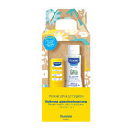 Set Mustela Sun Holiday Adventure, stick di protezione solare, SPF 50, 9 ml + gel lavante, 100 ml