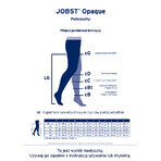 Jobst Opaque, calze a compressione, CCL2, punta chiusa, taglia 3, naturale