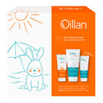 Set Oillan Sun, Emulsie protectoare pentru față și corp, SPF 50, 100 ml + gel de baie 3în1, 200 ml + cremă dermohidratantă, 75 ml gratuit