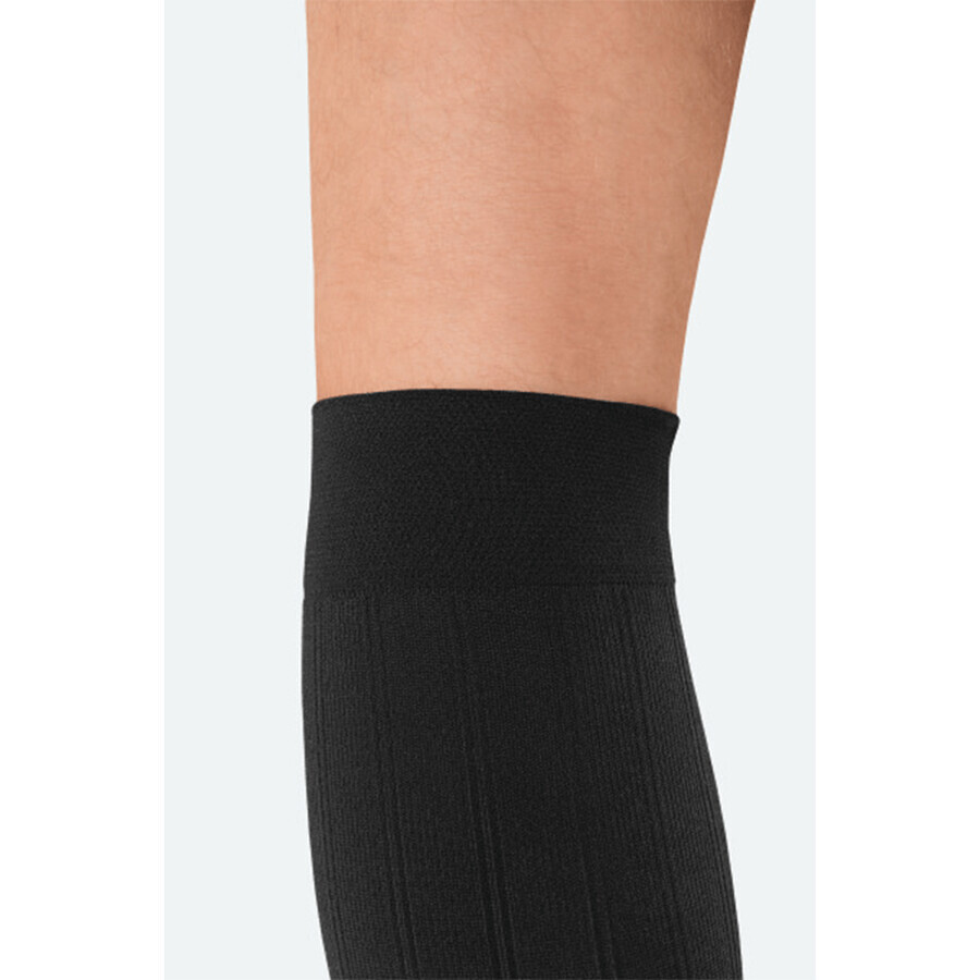 Jobst For Men Explore, chaussettes de compression au genou, CCL2, bout fermé, taille 6, noir