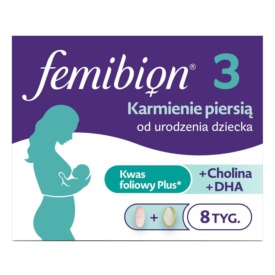 Femibion 3 Allattamento, 56 compresse + 56 capsule