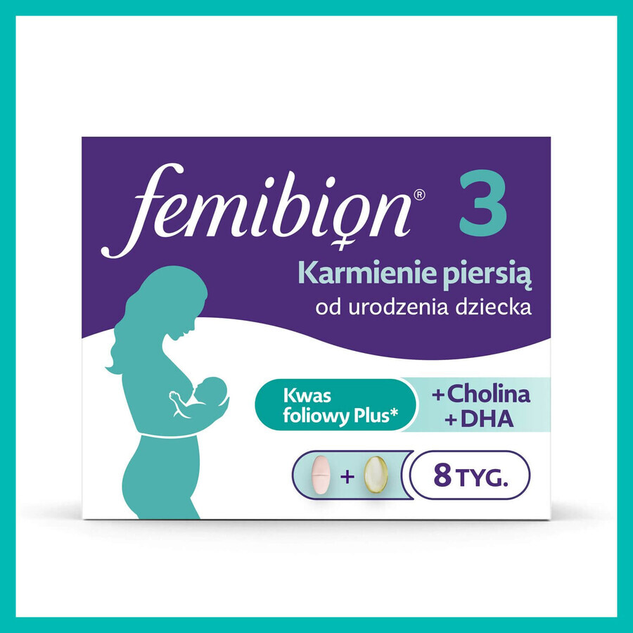 Femibion 3 Allattamento, 56 compresse + 56 capsule