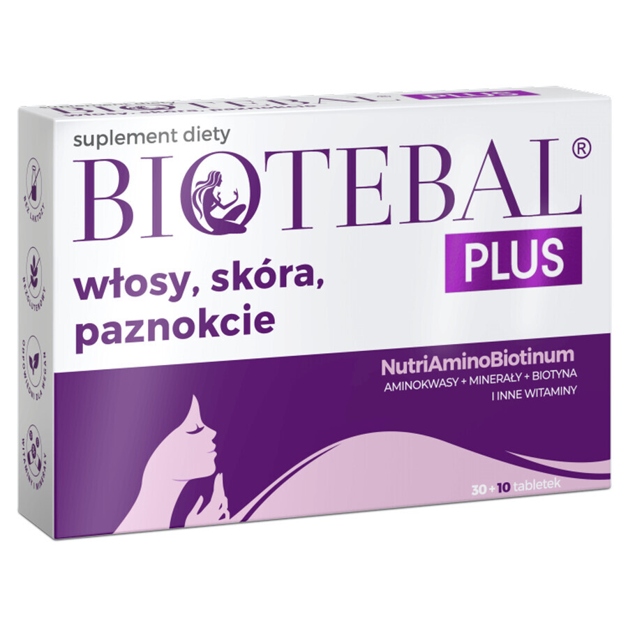 Biotebal Plus Capelli Pelle Unghie, 30 compresse + 10 compresse in omaggio