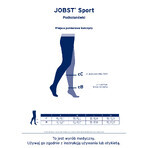 Jobst Sport, gambaletti a compressione sportiva, 20-30 mmHg, taglia XL, grigio/grafite