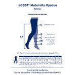 Jobst Maternity Opaque, collant a compressione per la gravidanza, CCL2, punta chiusa, taglia 3, nero