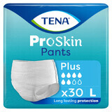 Tena Pants ProSkin, slip assorbente, taglia L, 100-135 cm, Plus, 30 pezzi