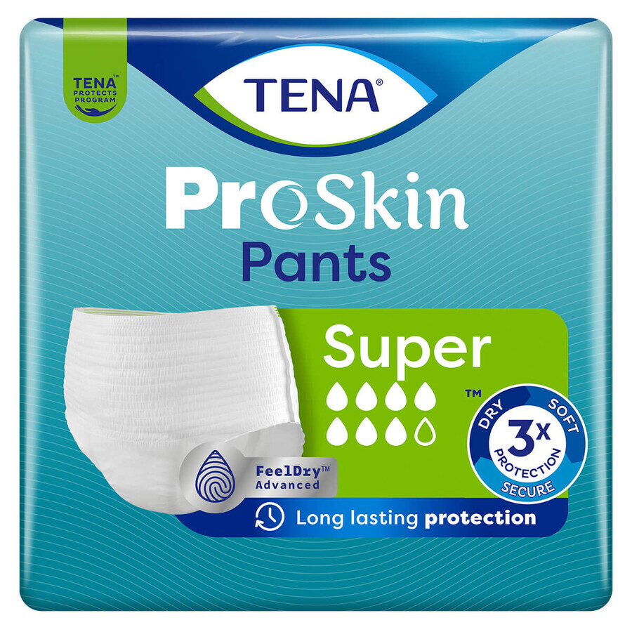 Tena Pants Proskin, absorbent briefs, size L, 100-135 cm, Super, 30 pieces