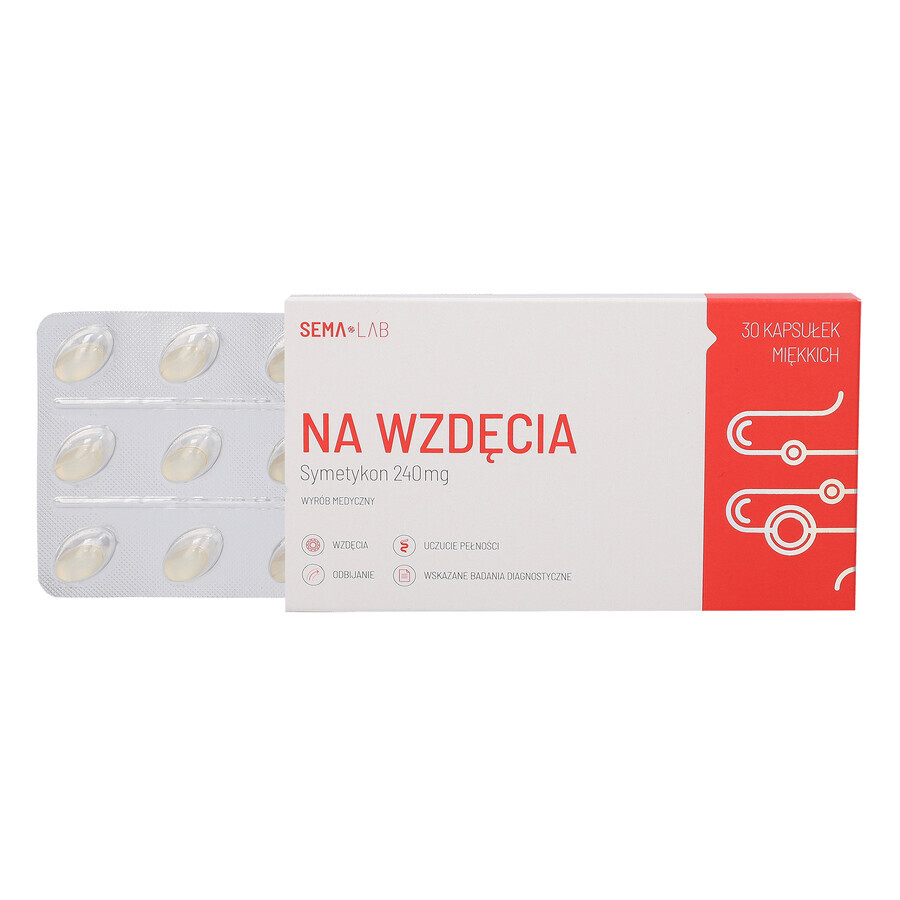 SEMA Lab Per la flatulenza 240 mg, 30 capsule molli