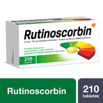 Rutinoscorbin 25 mg + 100 mg, 210 comprimés pelliculés