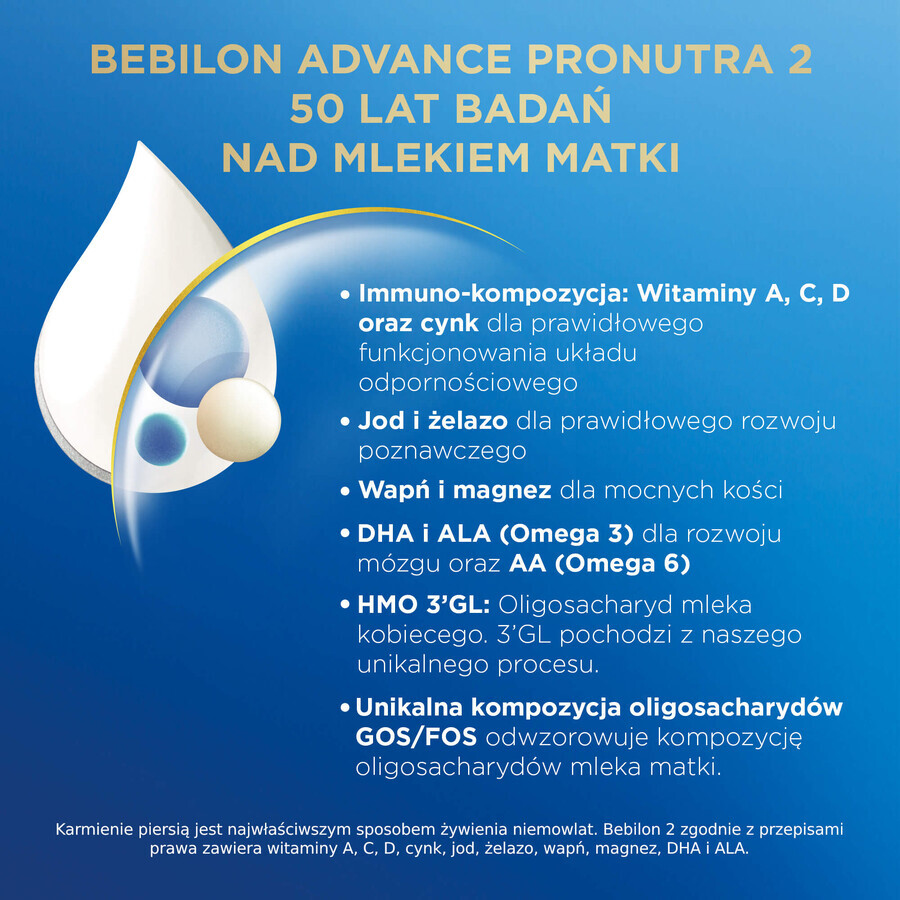 Bebilon Advance Pronutra 2, latte di proseguimento, oltre 6 mesi, 800 g