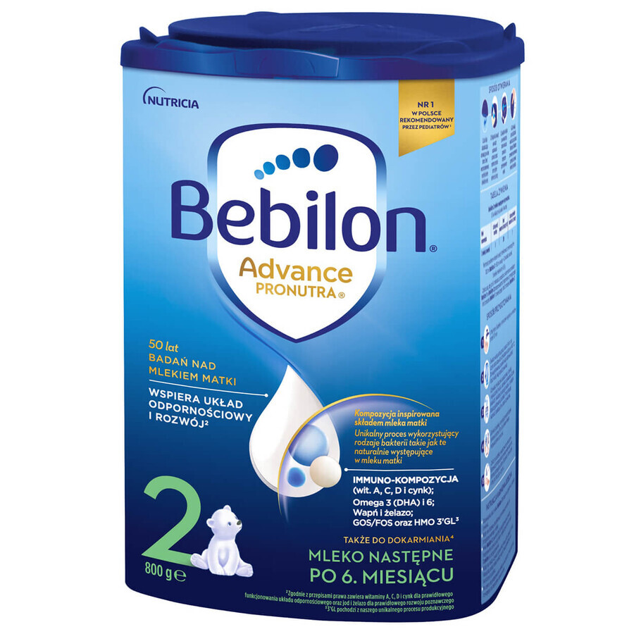 Bebilon Advance Pronutra 2, latte di proseguimento, oltre 6 mesi, 800 g