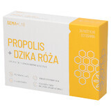 SEMA Lab Propolis + wild rose, honey and lemon flavor, 24 tablets