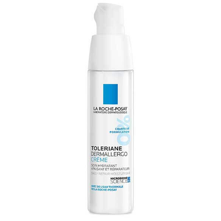 La Roche-Posay Toleriane Dermallergo, crema facial, cuidado hidratante regenerador, 40 ml